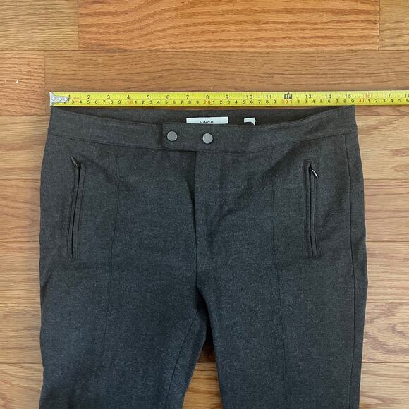 Vince Ponte Skinny Leg Pants Women 6 Grey Classic Basic Casual Everyday Normcore - Picture 7 of 10